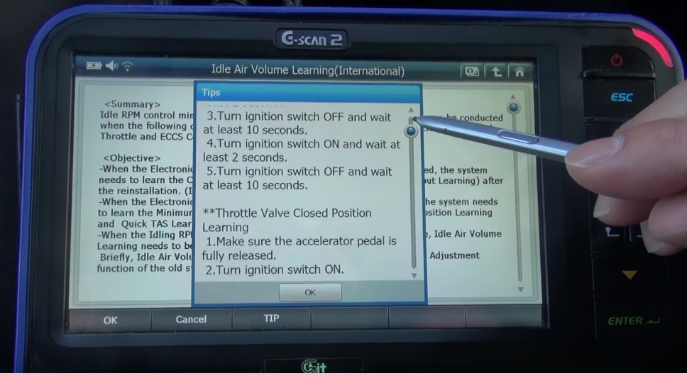 G-scan2 Perform Idle Air Volume Learning for Nissan (12)