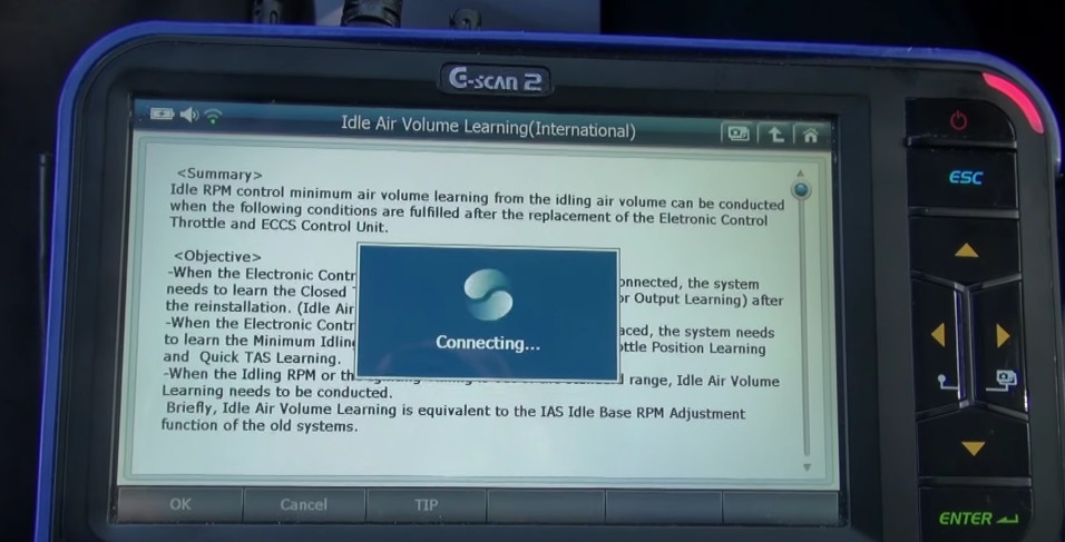 G-scan2 Perform Idle Air Volume Learning for Nissan (14)