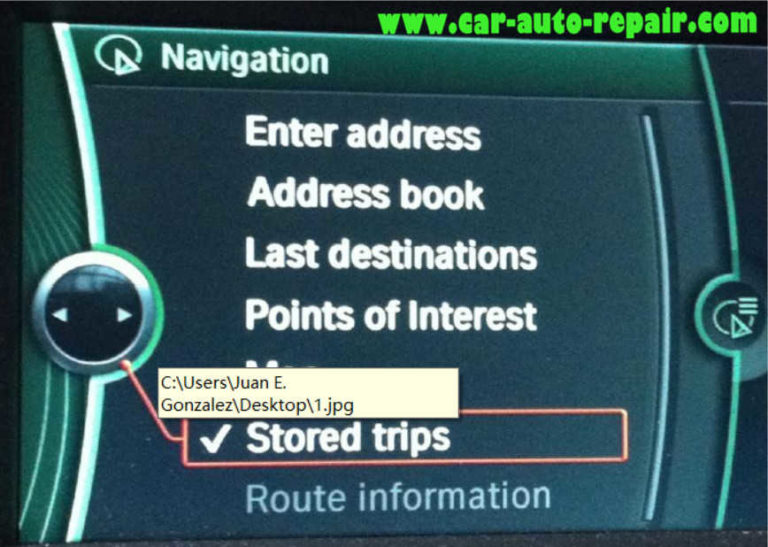 Google Maps/Google Earth Routes for BMW Navigation System Auto Repair
