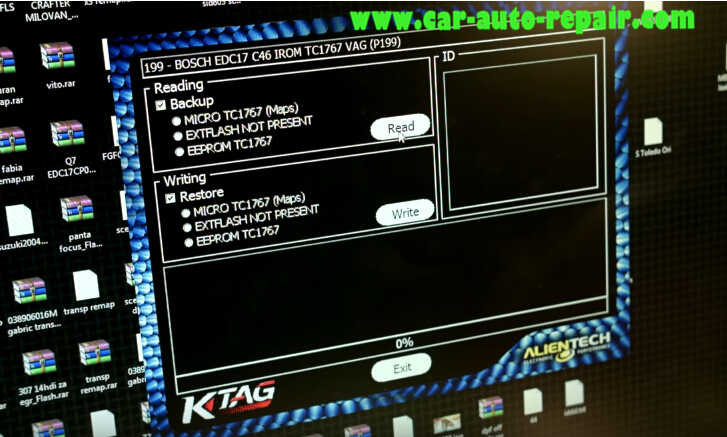 KTAG Read Out Audi BOSCH EDC17 C46 VAG ECU Data (8)