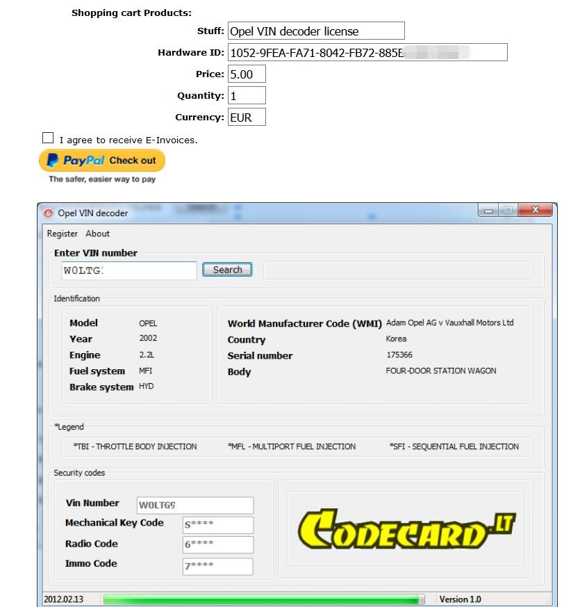 Opel VIN Decoder v1.0 Free Download (4)