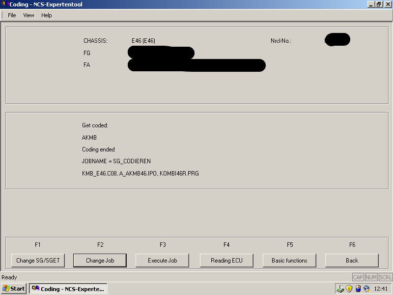 BMW E46 Type Pressure Monitoring Coding by INPA NCS Expert (10)