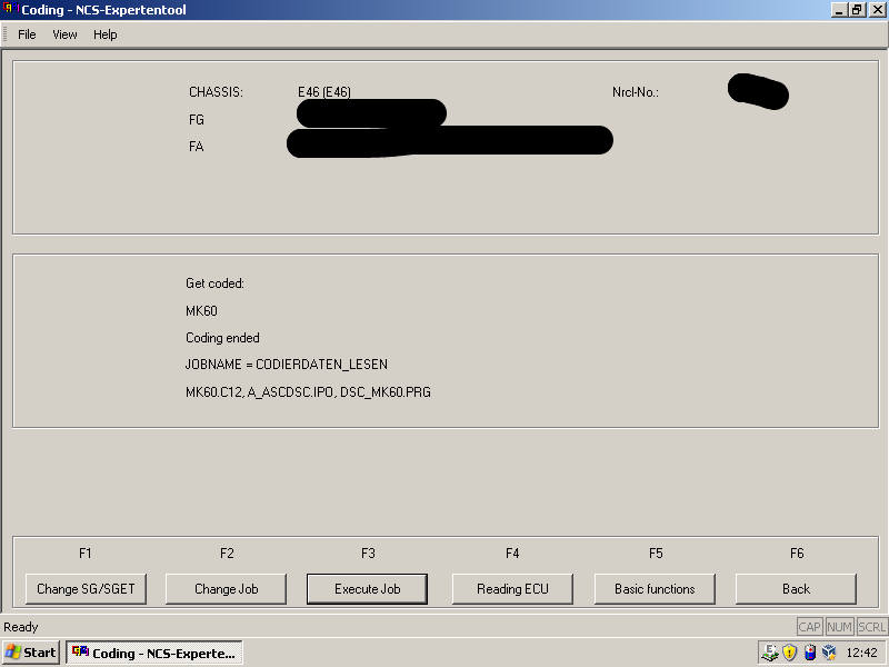 BMW E46 Type Pressure Monitoring Coding by INPA NCS Expert (13)