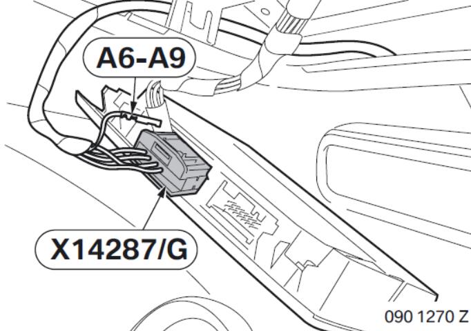 BMW Electrochromatic Interior Mirror with Compass Garage Door Opener (12)