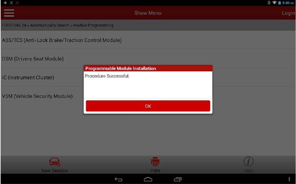 Ford ABS Module Program After Replacement by Launch X431 (11)