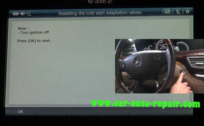 G-Scan2 benz throttle learning resetting the cold start adaptation value (11)