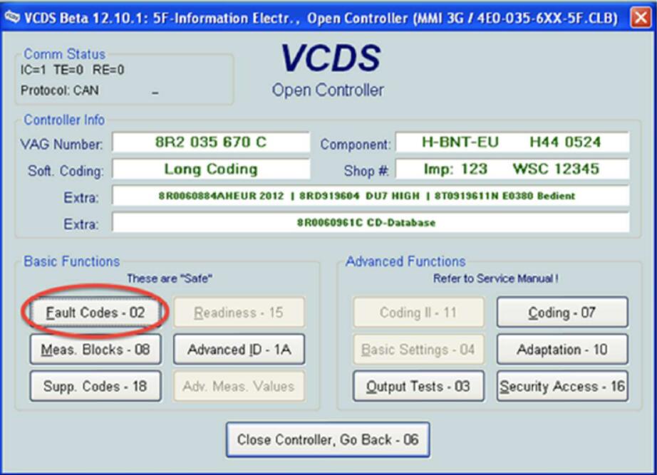 VCDS Solve Audi MMI 03623 - Invalid Security Release Code Error Massage (5)
