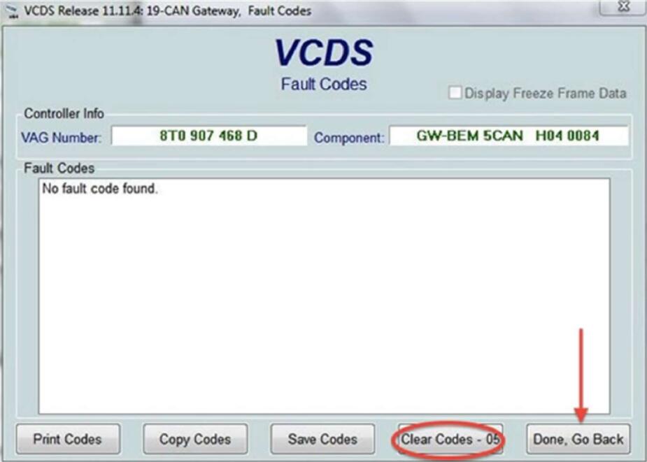 VCDS Solve Audi MMI 03623 - Invalid Security Release Code Error Massage (6)