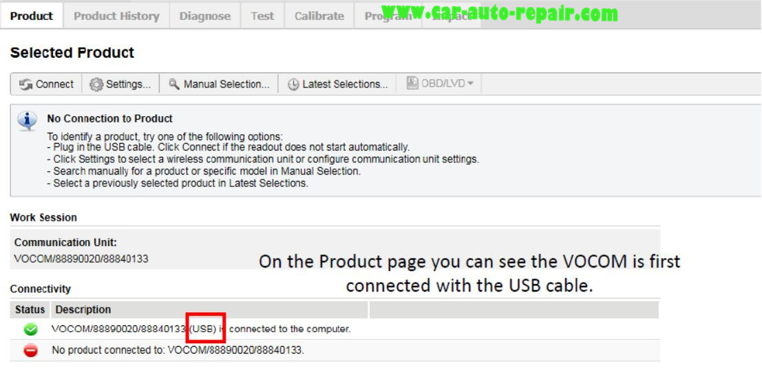 Volvo PTT Configure a VOCOM to WLAN Wireless Mode (1)