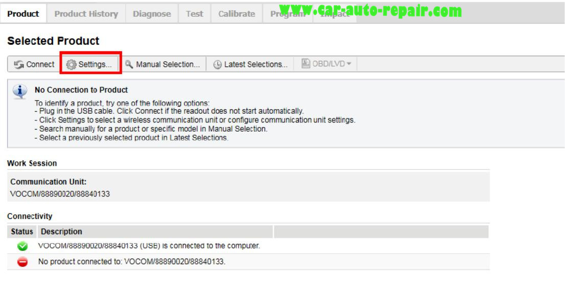 Volvo PTT Configure a VOCOM to WLAN Wireless Mode (2)