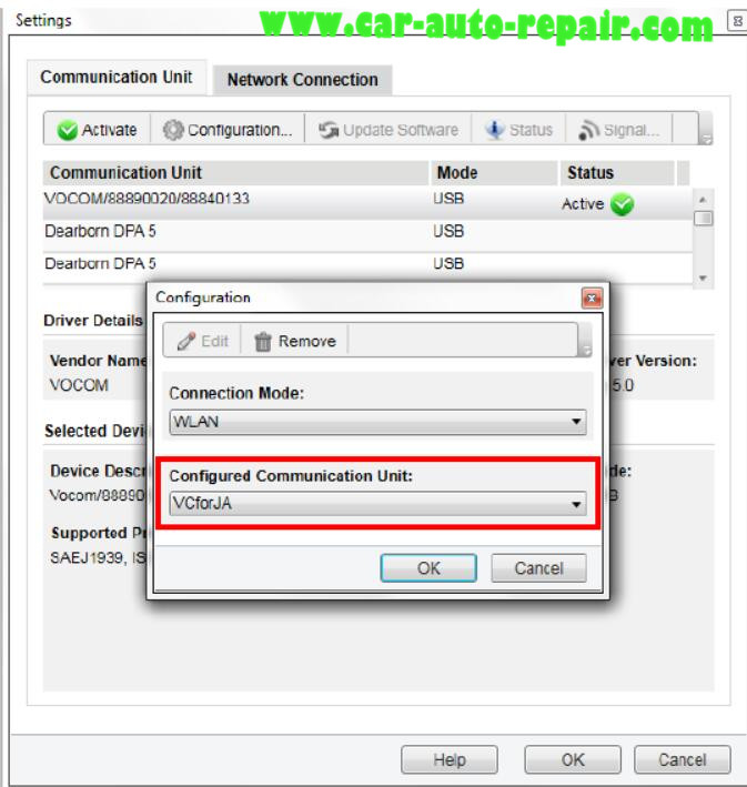 Volvo PTT Configure a VOCOM to WLAN Wireless Mode (4)