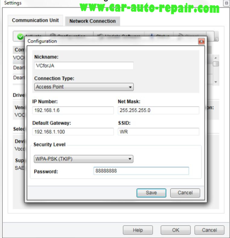 Volvo PTT Configure a VOCOM to WLAN Wireless Mode (8)