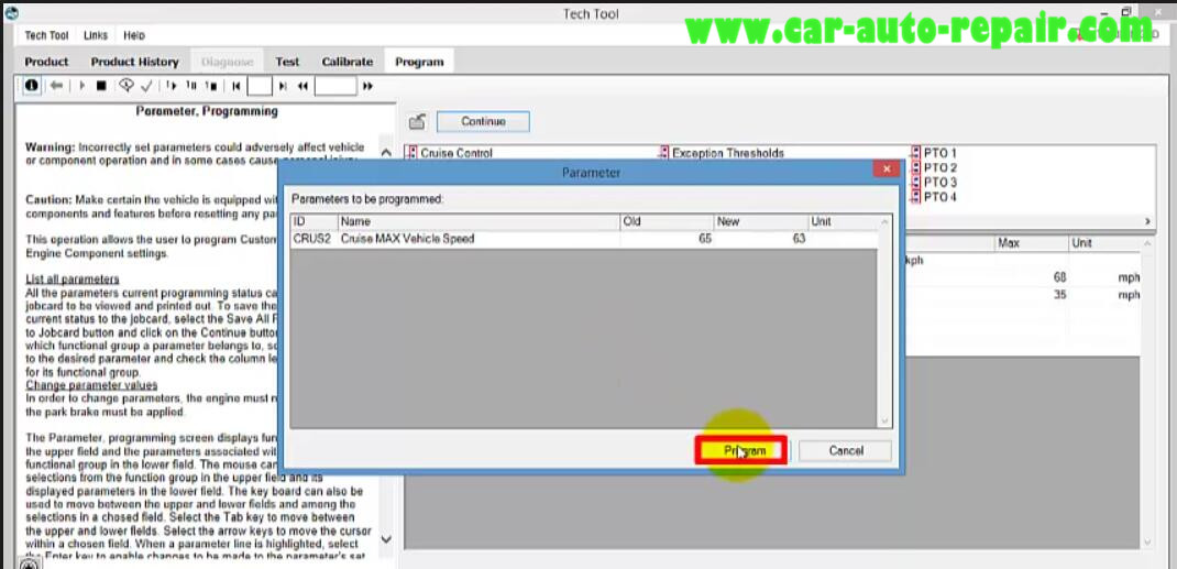 Volvo PTT Do Parameter Programming for Mack I II III (13)