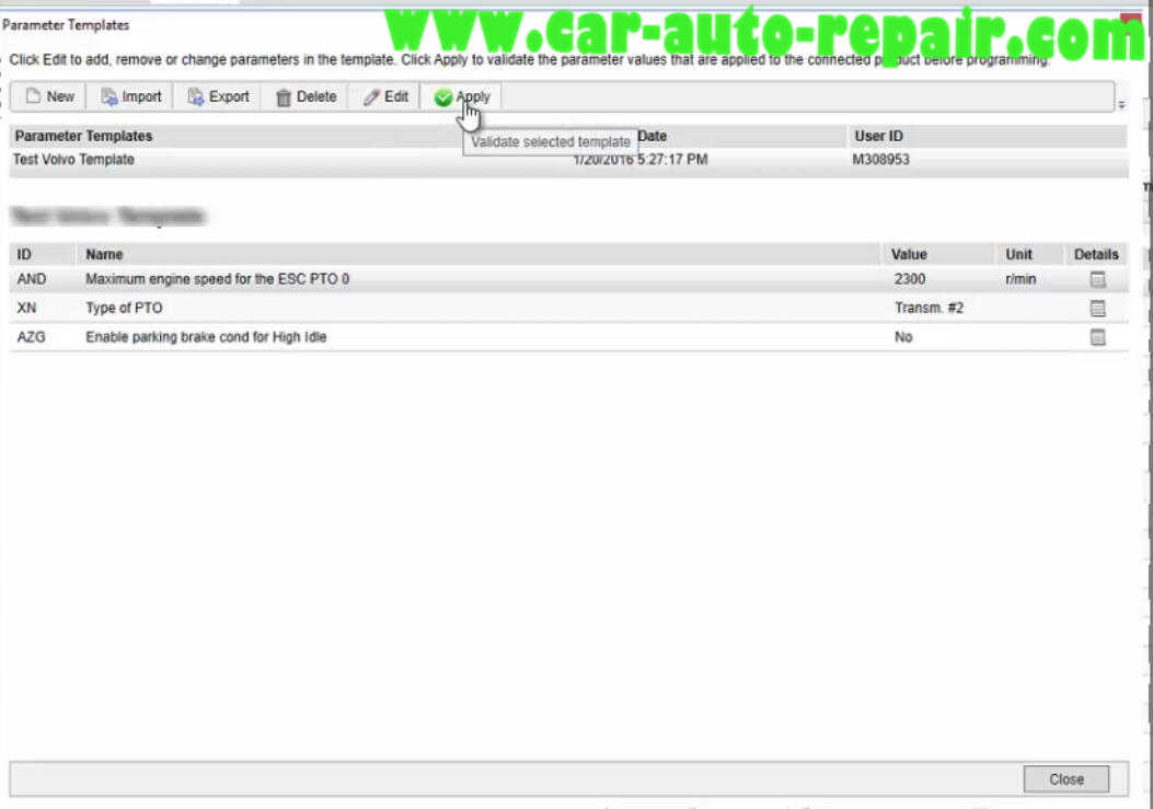 Volvo PTT Perform Newer Parameter Template Programming Guide (18)