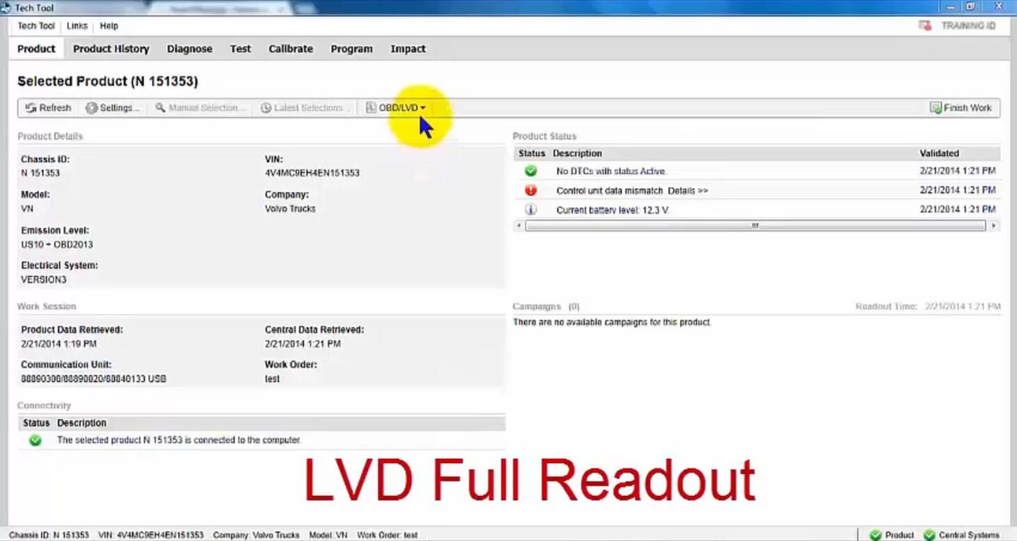 Volvo PTT Read Out OBDLVD Parameters (1)