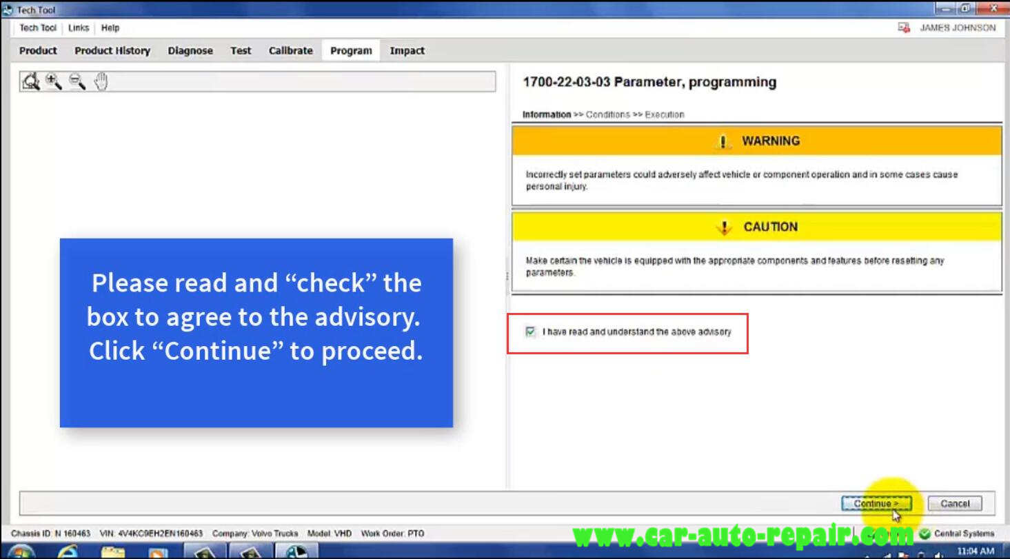 Volvo Premium Tech Tool Change Parameter P1AO5 (6)