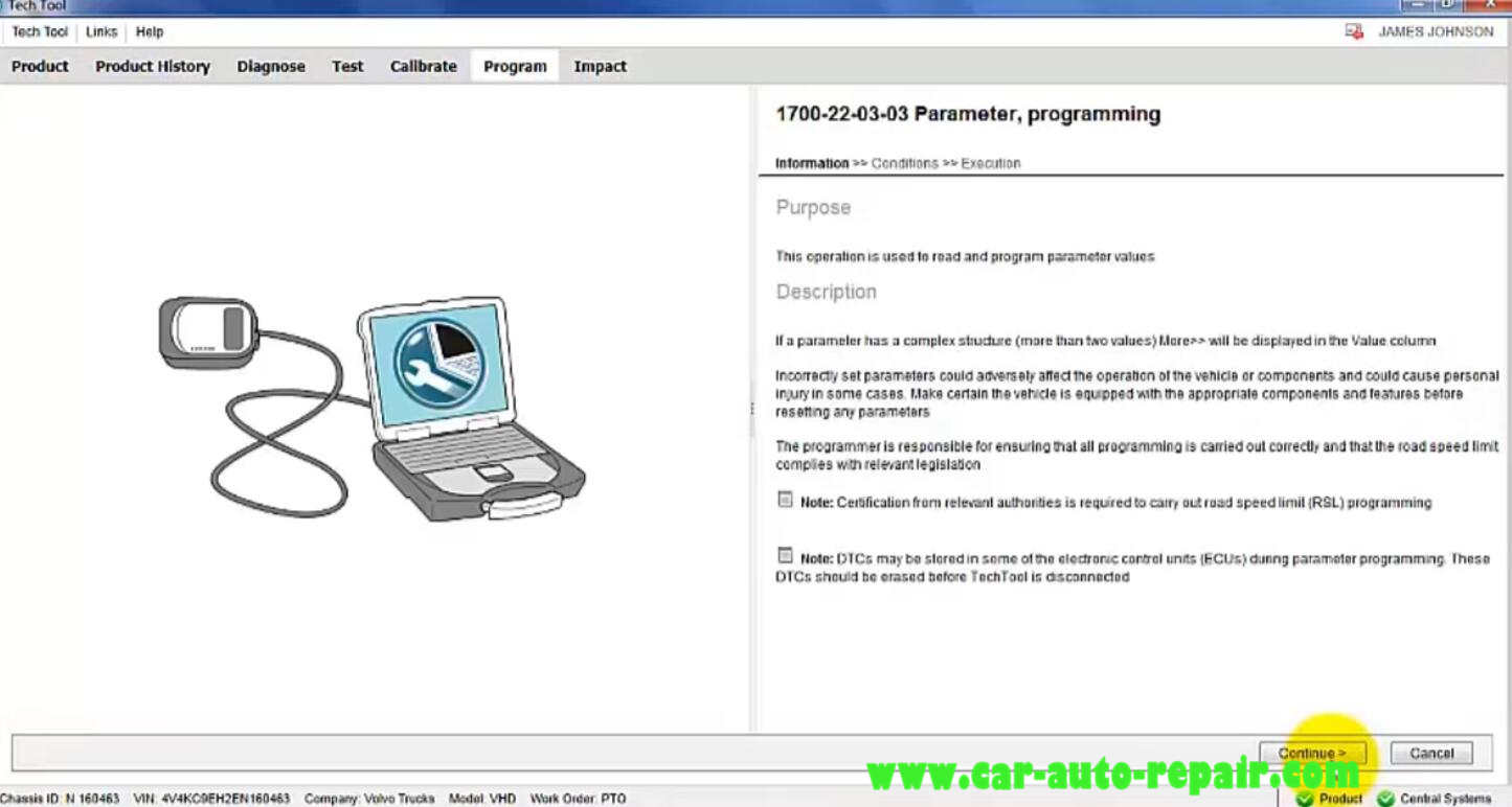 Volvo Premium Tech Tool Change Parameter P1AO5 (7)