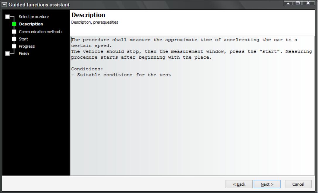 VCP System Acceleration Time Measurements for VW-2