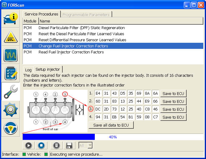 FORScan Configure Fuel Injectors on Duratorq HPCR Engine-2