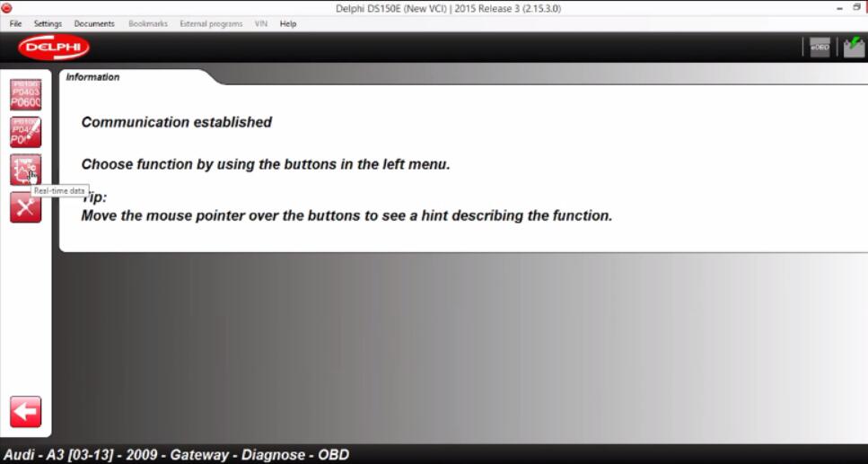 Delphi DS150E Diagnose Audi A3 2009 Gateway Real-time Data (3)