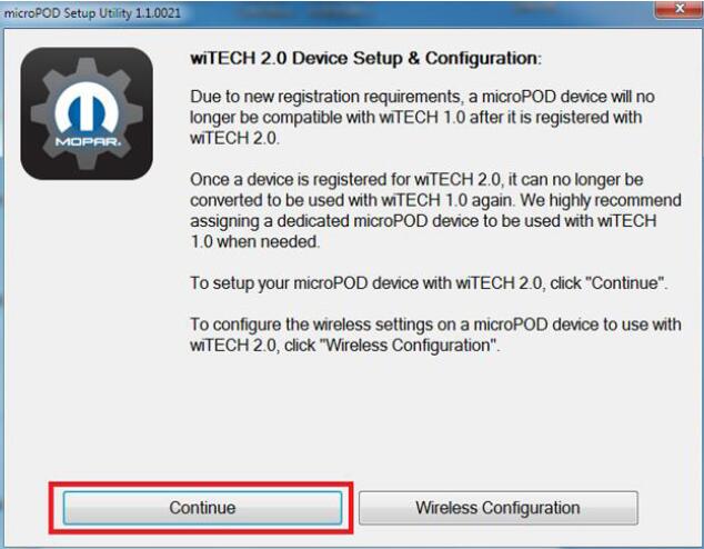 How to SetupConfigure MicroPOD for wiTECH 2 (10)