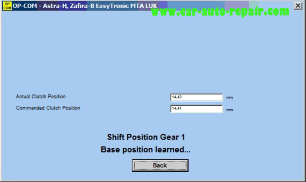 How to Use OPCOM to Adjust Clutch & Gear Adaptation Easytronic (6)