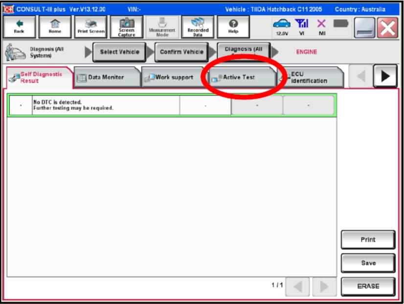 Nissan Consult 3 Plus Active Engine Cylinder Power Balance Test (2)