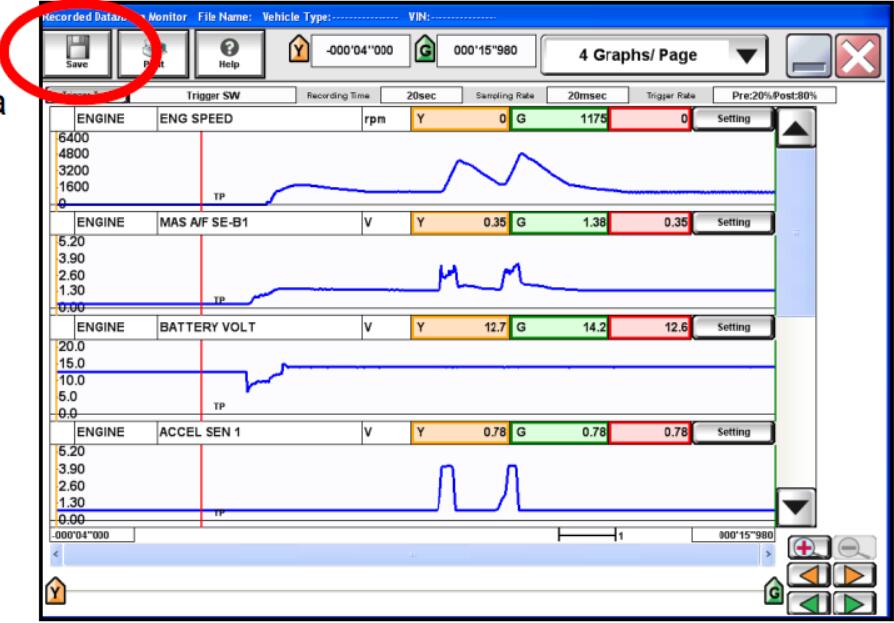 Nissan Consult 3 Plus Data Monitor Recording Function (12)