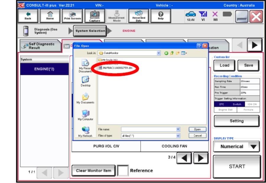 Nissan Consult 3 Plus Data Monitor Recording Function (15)