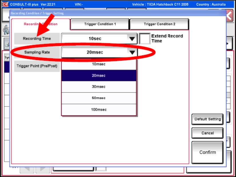 Nissan Consult 3 Plus Data Monitor Recording Function (5)