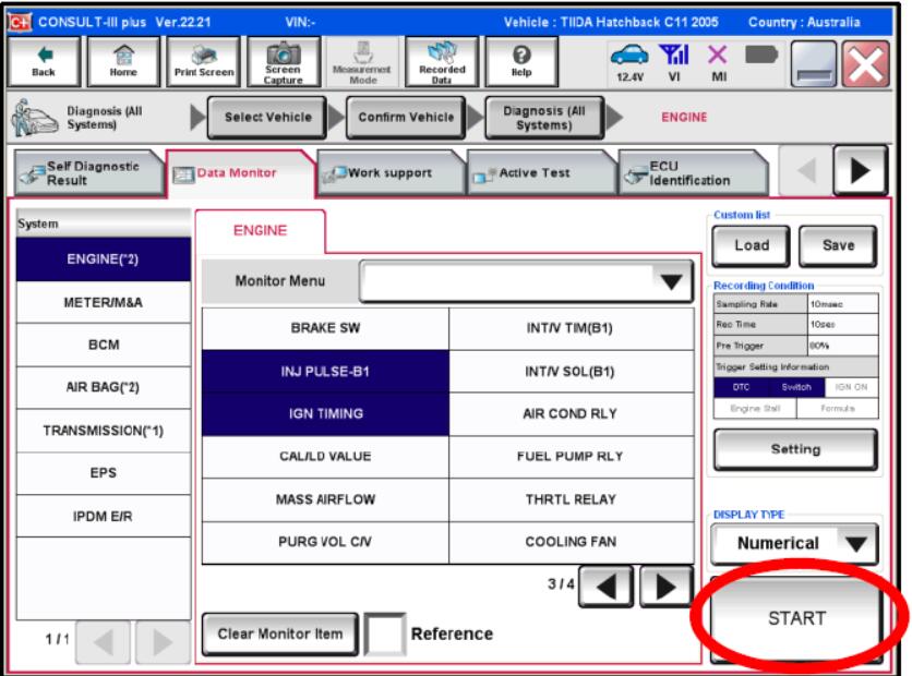 Nissan Consult 3 Plus Data Monitor Recording Function (8)