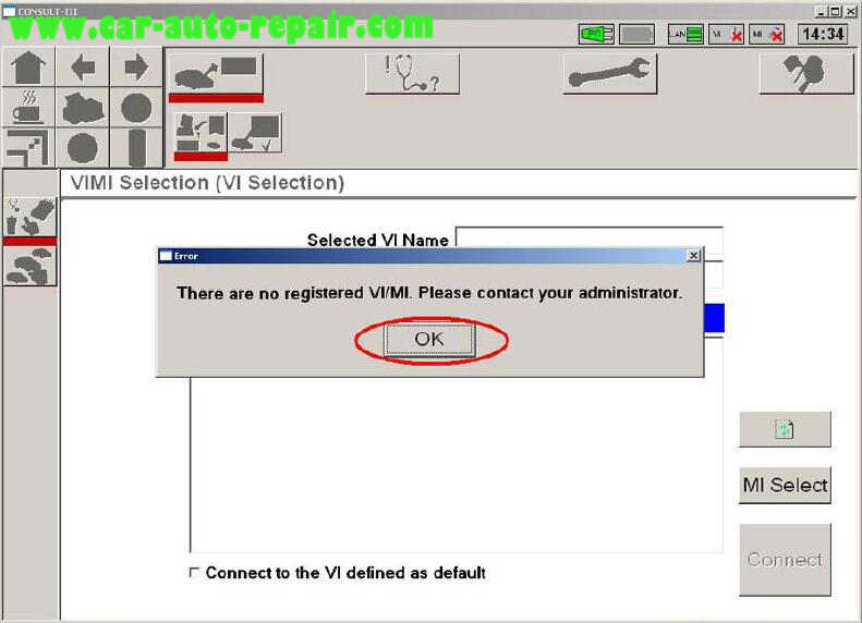 Nissan Consult 3 Plus Diagnos Read DTCs for Infiniti FX3545 2003 (2)