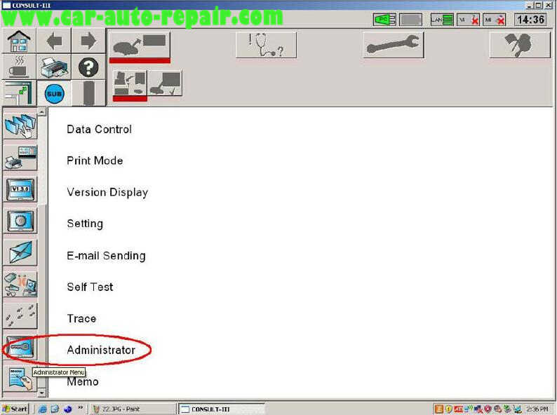 Nissan Consult 3 Plus Diagnos Read DTCs for Infiniti FX3545 2003 (4)