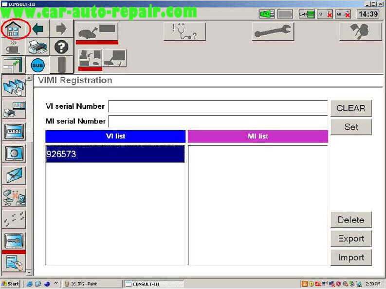 Nissan Consult 3 Plus Diagnos Read DTCs for Infiniti FX3545 2003 (8)