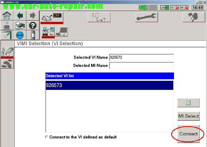 Nissan Consult 3 Plus Diagnos Read DTCs for Infiniti FX3545 2003 (9)