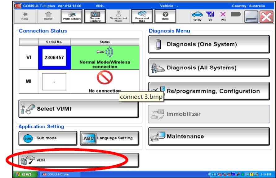 Nissan Consult 3 Plus VDR Setting Guide (1)