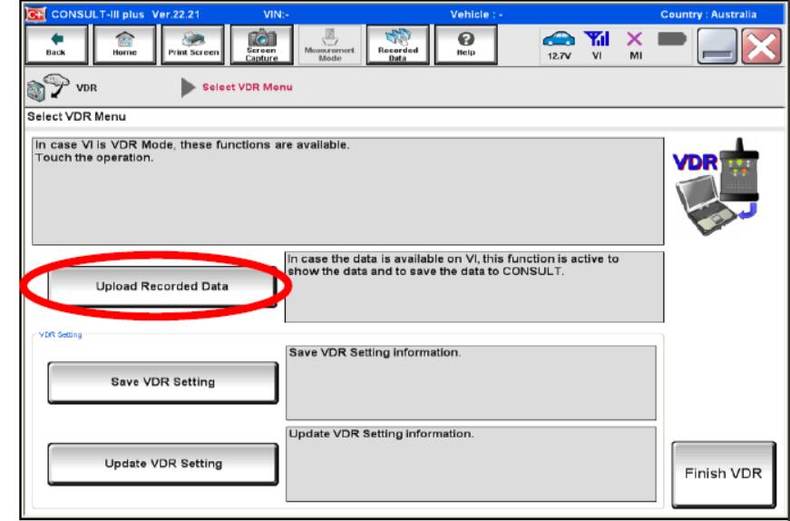 Nissan Consult 3 Plus VDR Setting Guide (10)