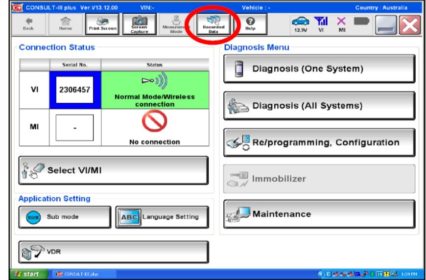 Nissan Consult 3 Plus VDR Setting Guide (14)