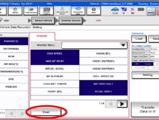 Nissan Consult 3 Plus VDR Setting Guide (4)