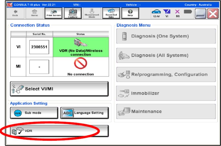 Nissan Consult 3 Plus VDR Setting Guide (9)