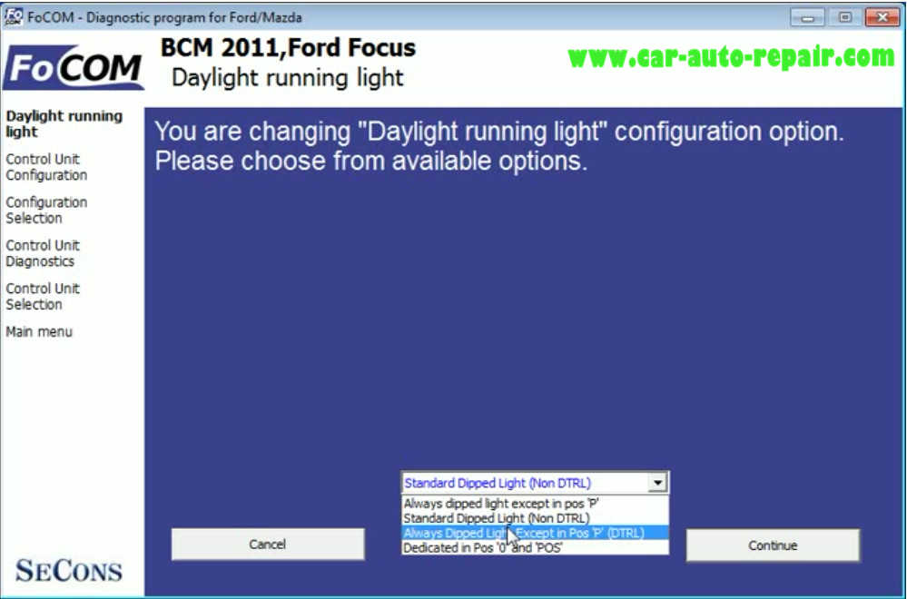 Ford Focus 2011 Day Running Lights Coding by FCOM (6)