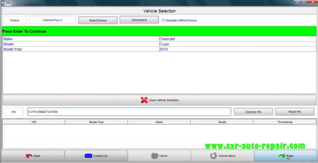 GM GDS2 Read and Clear Trouble Codes for Chevrolet Cruze 2014 (2)