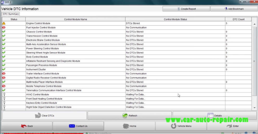 GM GDS2 Read and Clear Trouble Codes for Chevrolet Cruze 2014 (6)