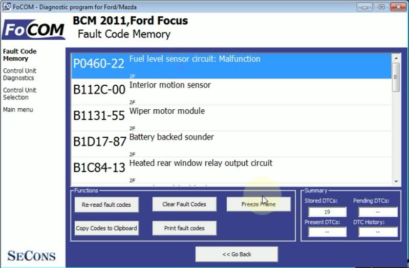 How to Use FCOM Trouble Codes Freeze Frame Function (4)