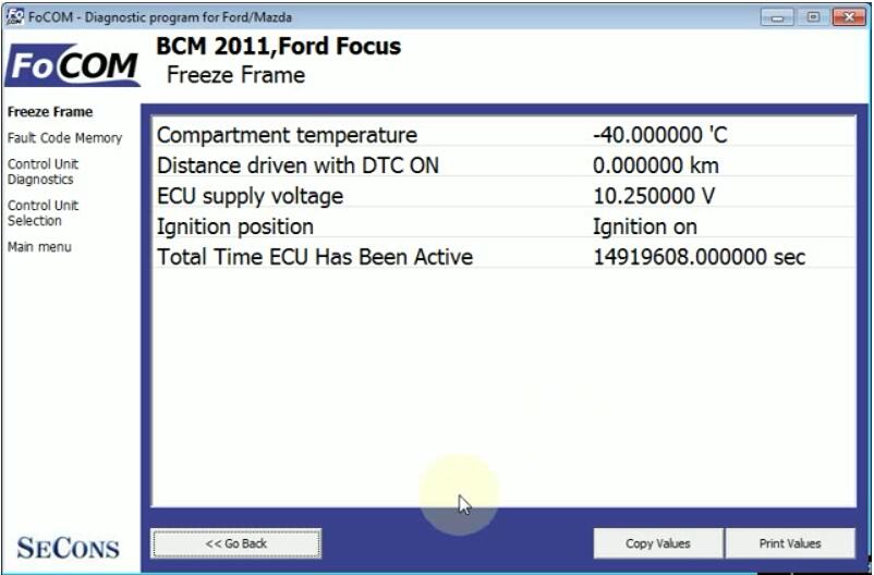 How to Use FCOM Trouble Codes Freeze Frame Function (5)