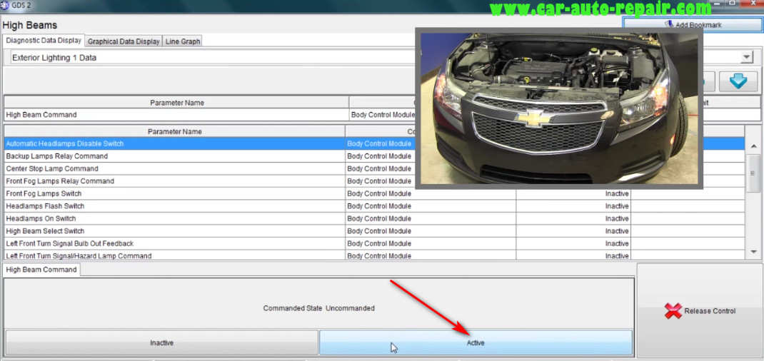 How to Use GM GDS2 Perform Bi-directional Controls (10)