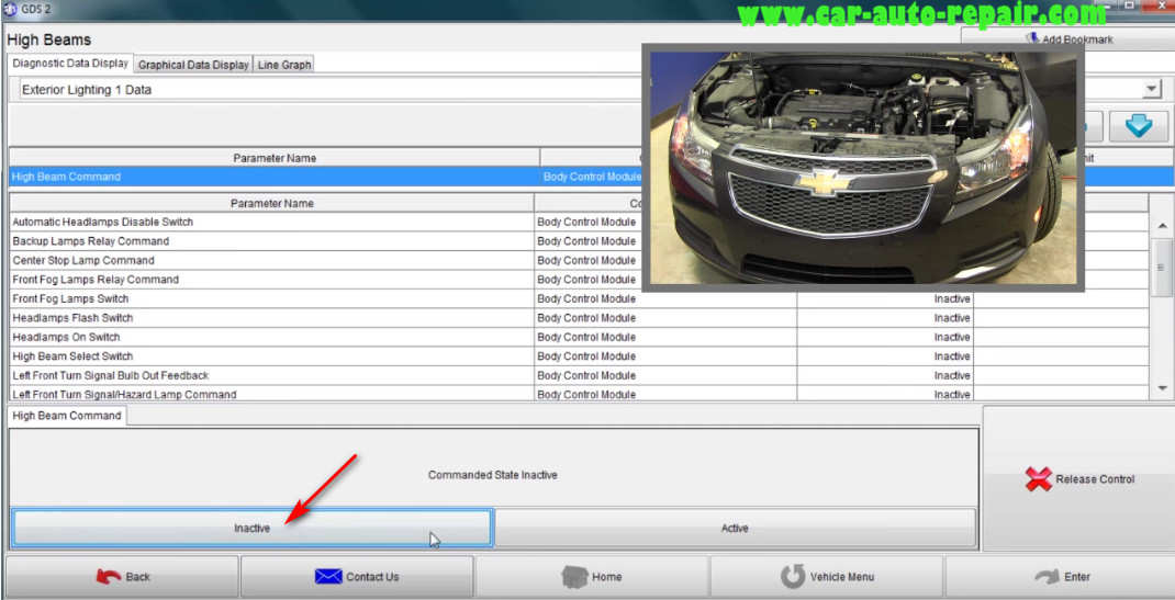 How to Use GM GDS2 Perform Bi-directional Controls (12)