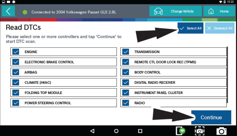 Bosch ADS625 Read & Clear DTCs for Volkswagen Passet GLS 2004 (2)