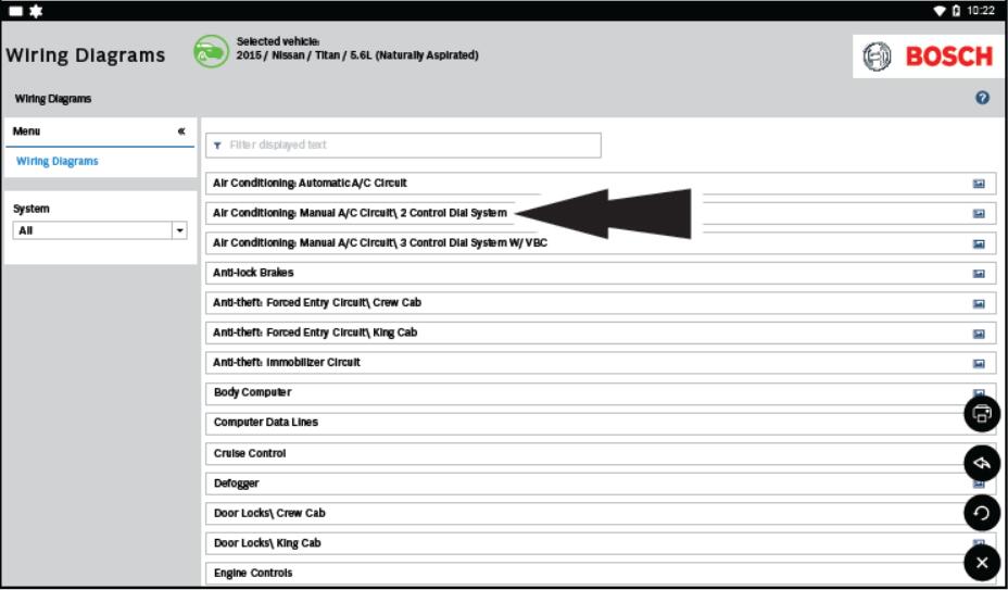 Bosch ADS625 Wiring Diagram Function Test on Nissan Titan 2015 (2)