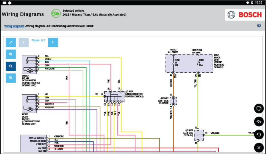 Bosch ADS625 Wiring Diagram Function Test on Nissan Titan 2015 (3)